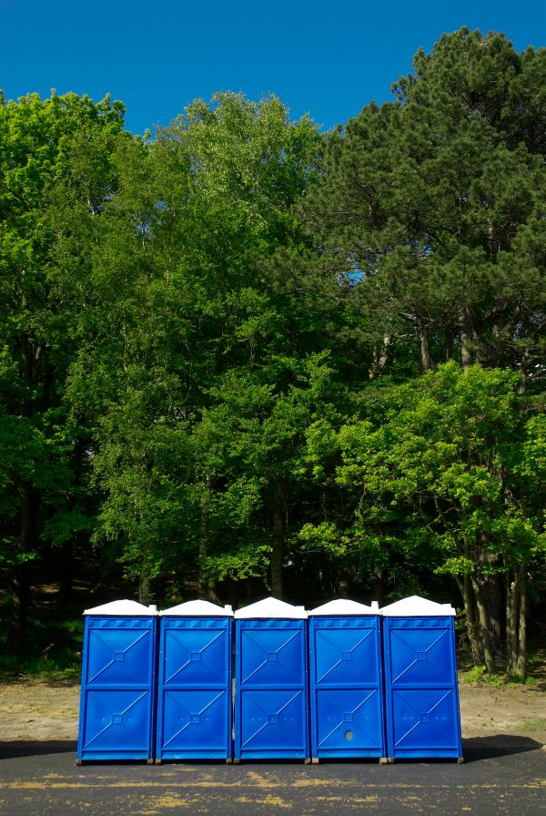 Outdoor event porta potties with handwashing station in Phoenix and Arizona